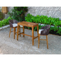 Classy Design Polyethylene Rattan Outdoor Patio Garden Bar Set Wicker Furniture